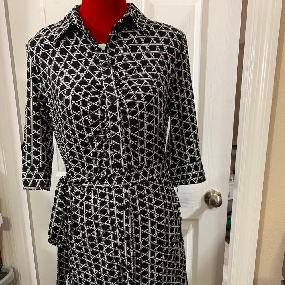 LAUNDRY BY SHELLI SEGAL 3/4 SLEEVE PRINT DRESS - Picture 3 of 8